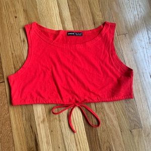red crop top
